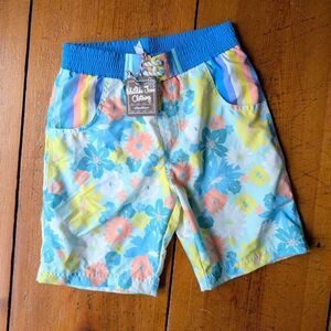 Matilda Jane Oh Boy Swim Trunks Floral Size 8 New With Tags